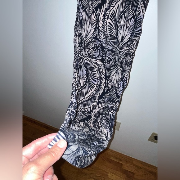 Nordstrom A Pea in a Pod ruched maternity dress Midi-  small PTP 16.5inch - Picture 3 of 11